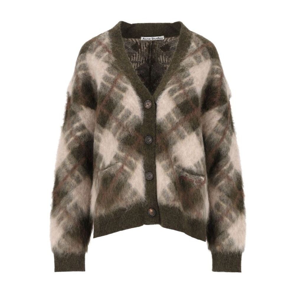 Acne Studios Women Mohair Cardigan With V-Neck